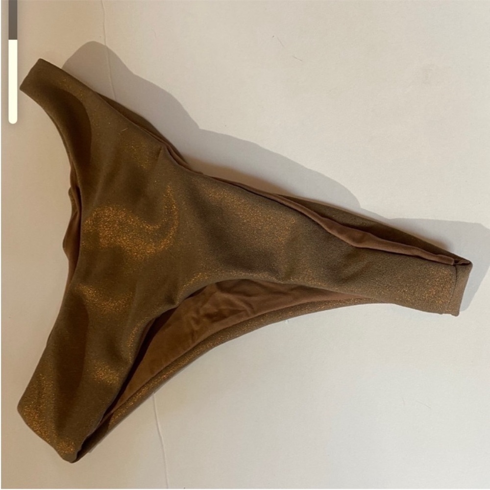 Metallic Bronze Bikini Bottom - Picture 8 of 9